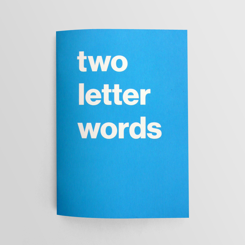 Book Of Two Letter Words Journal Nothing Major